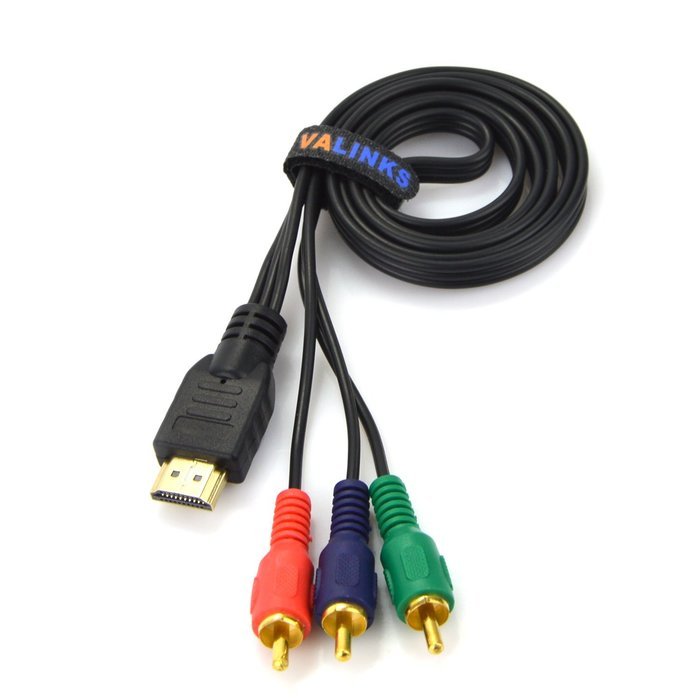 eBerry SPECIAL RECOMMENDED 3 FT / 1M HDMI Male to 3RCA Male Extension Cable Converter Adapter for HDTV DVD Satellite... N4