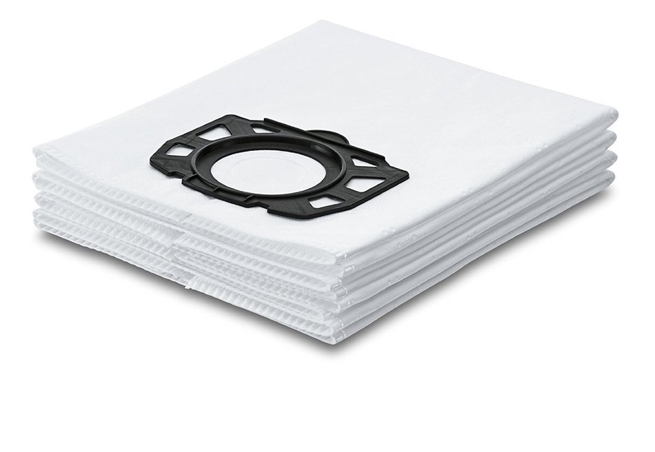 Karcher 8.924-221.0 WD Fleece Filter Bags Replacement for WD4, WD5, WD5/P Wet & Dry Vacuums