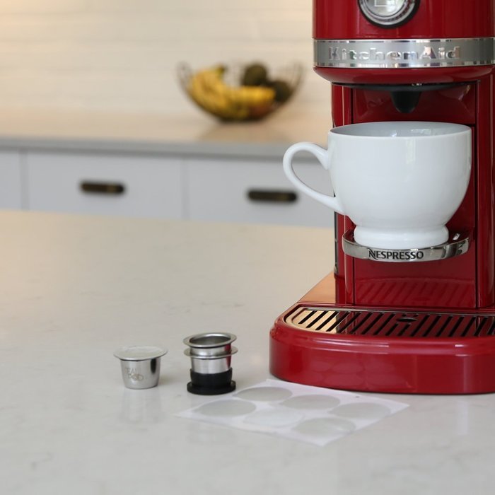 Nespresso Reusable Capsule: Sealpod Starter Pack - One Stainless Steel Refillable Pod for OriginalLine Nespresso...