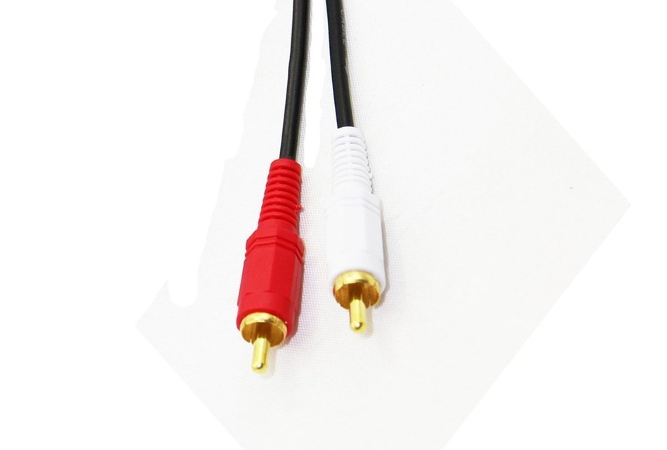C&E 2 Pack 3.5mm Stereo Male to Dual RCA Male (Right and Left) Audio Cable, 6 Foot CNE455810 N3