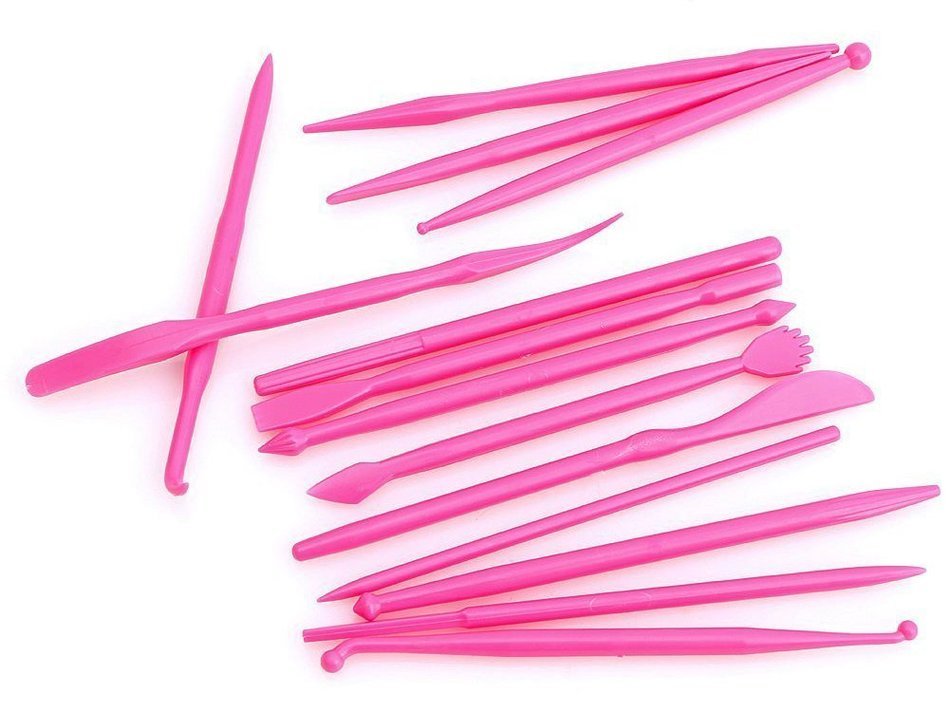 BleuMoo Fondant Cake Decorating Sugarcraft Paste Flower Modelling Tools Set Kit (Yellow) N9