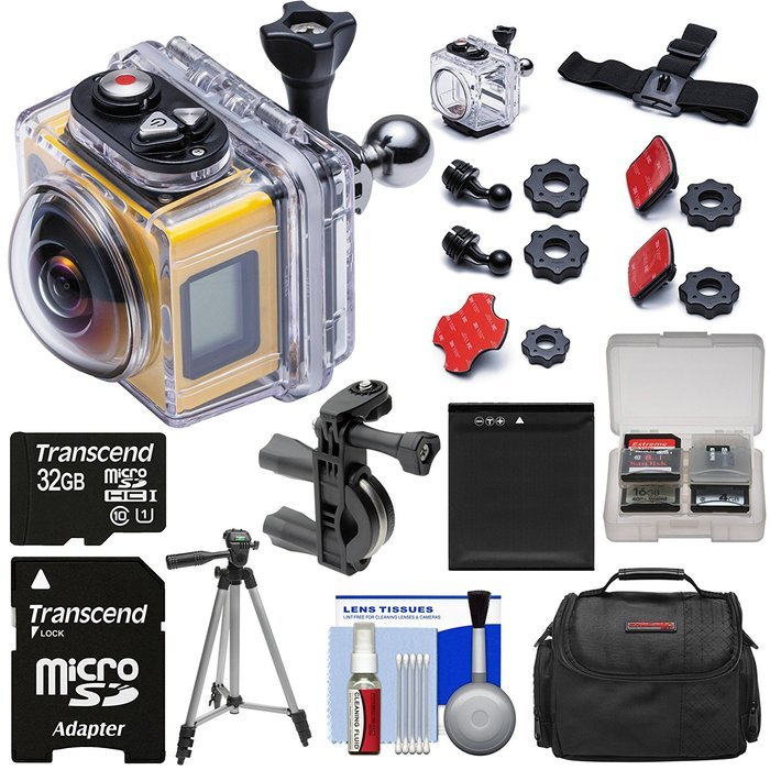 Kodak PixPro SP360 Wi-Fi HD Video Action Camera Camcorder - Aqua Sport Underwater Housing + Handlebar Mount +...