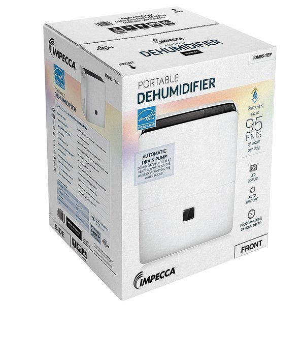 Impecca IDM52-SP 50 pint Portable Dehumidifier with Pump N21
