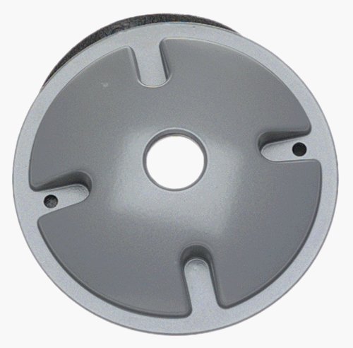 Hubbell Electrical Round Lampholder Cover Gray by Hubbell Electrical Prod