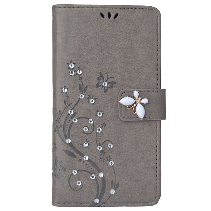 Spritech(TM) LG G Stylo Cellphone Bling Case,PU Leather Wallet Slim Fold Phone Cover 3D Handmade Bling Rhinestone... N5