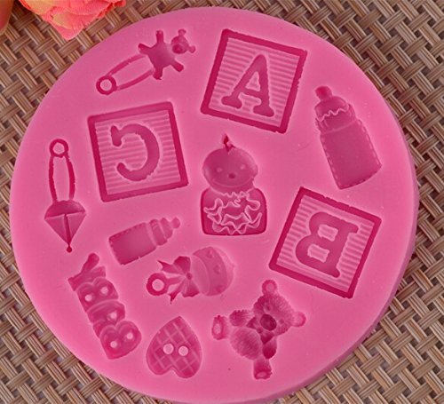 HSE Hot Cute Cartoon Letters Animals Cake Silicone Mold Fondant Cake Decorating Tools Chocolate Muffin Mould Bakeware