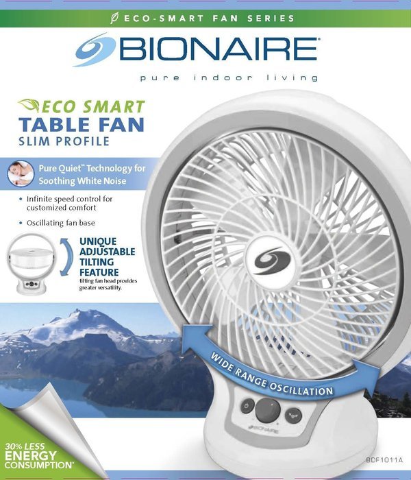 Bionaire Table Fan Circulator, 10-Inch N3