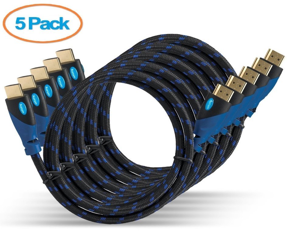 Aurum Ultra Series - High Speed HDMI Cable with Ethernet 2 Pack 3 FT - Supports 3D & Audio Return Channel [Latest... N5
