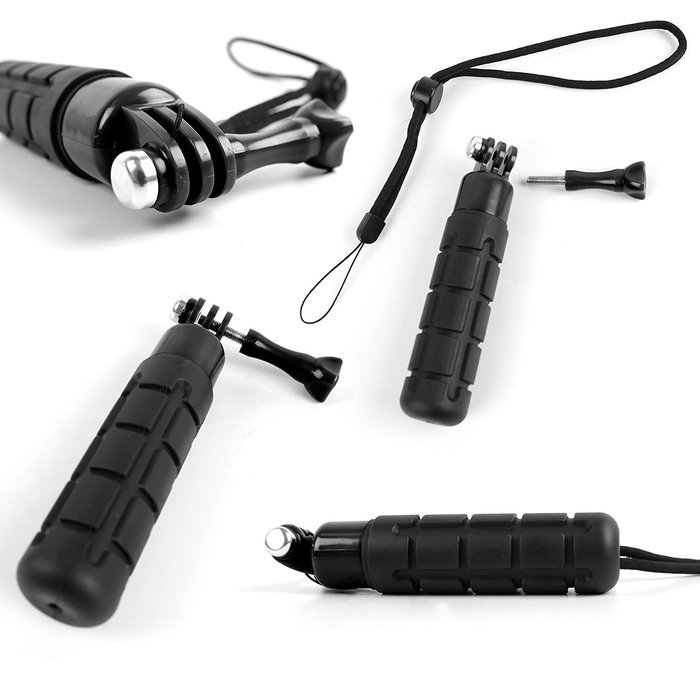 DURAGADGET Limited Edition, Waterproof Hand Grip Pole / Monopod with Wrist Strap in Black & Yellow - Compatible... N28