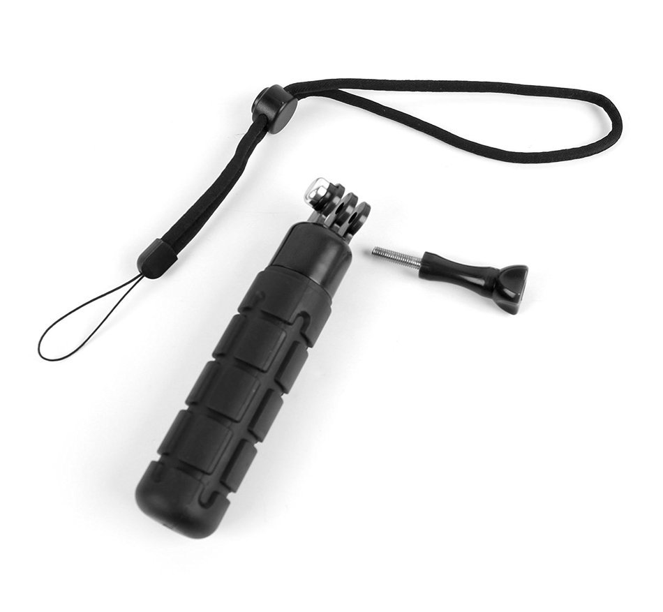 DURAGADGET Limited Edition, Waterproof Hand Grip Pole / Monopod with Wrist Strap in Black & Yellow - Compatible... N29