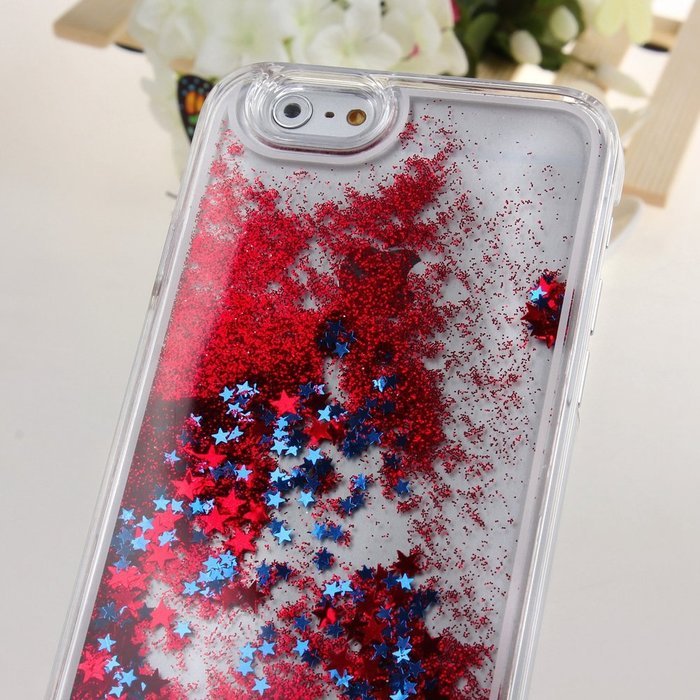 iPhone 7 Case, PHEZEN Christmas Tree Santa Claus Design Cool Quicksand Moving Stars Bling Glitter Floating Dynamic... N19