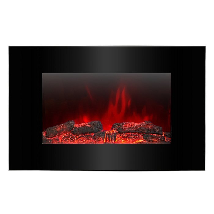 AKDY 36" Tempered Glass Wall Mount 2 Settings LED Backlights 1500W Electric Fireplace Stove w/ Remote Control... N3