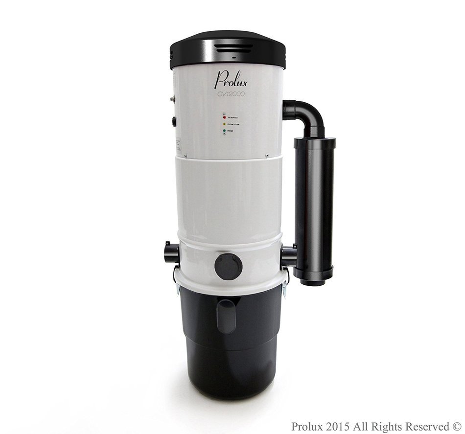Prolux CV12000 Central Vacuum Unit System with Electric Hose Power Nozzle Kit and 25 Year Warranty N2