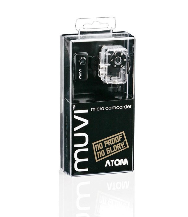 Veho VCC-004-ATOM-NPNG Super Micro Muvi Atom Handsfree Camcorder with Waterproof Case and 4 GB Memory N6