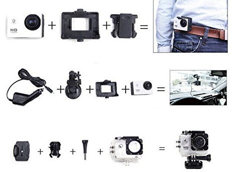 Happycamping SJ4000 Sports Action Camera 1080P 1.5 Inch 140 Degree Wide Angle Outdoor Sports Home Security HD... N2