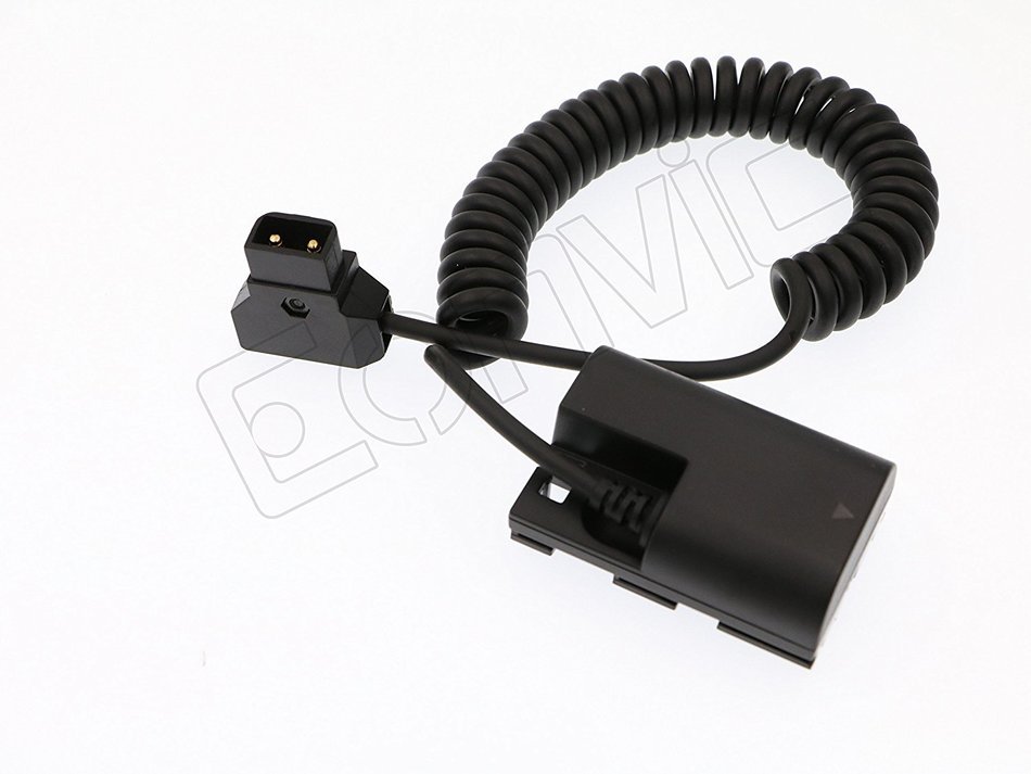 Eonvic D-Tap to Canon LP-E6 Dummy Battery Adaptor Power Coiled Cable N5