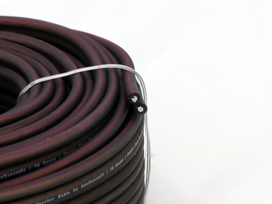 KnuKonceptz Bassik 16 Gauge Speaker Wire Cable 100 Feet N2