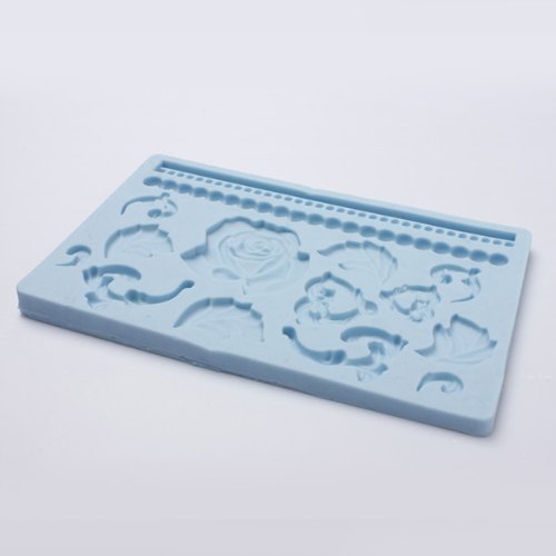 Rose Leaves Fondant Gum Paste Cake Silicone Mold N3