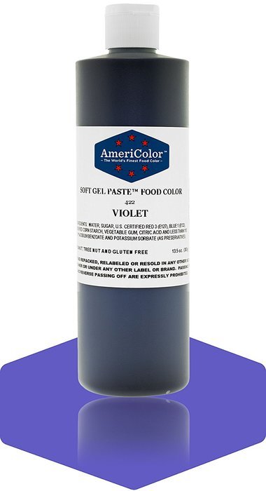 Violet Soft Gel Paste 13-1/2 Ounces by Americolor