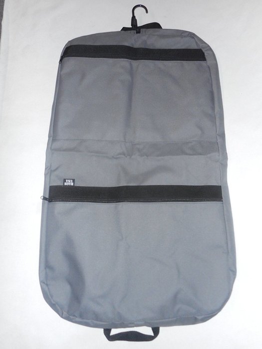 36 Inch Garment Bag 600 Denier Polyester,two Pockets,carry on Bag Made in U.s.a. (Gray) N9