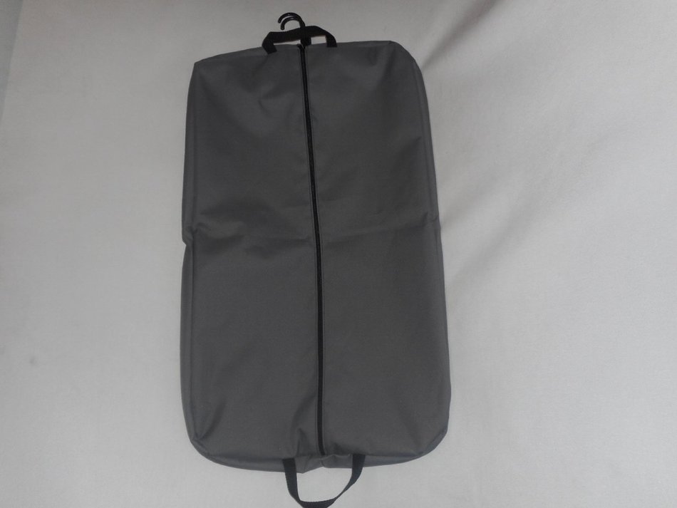 36 Inch Garment Bag 600 Denier Polyester,two Pockets,carry on Bag Made in U.s.a. (Gray) N12