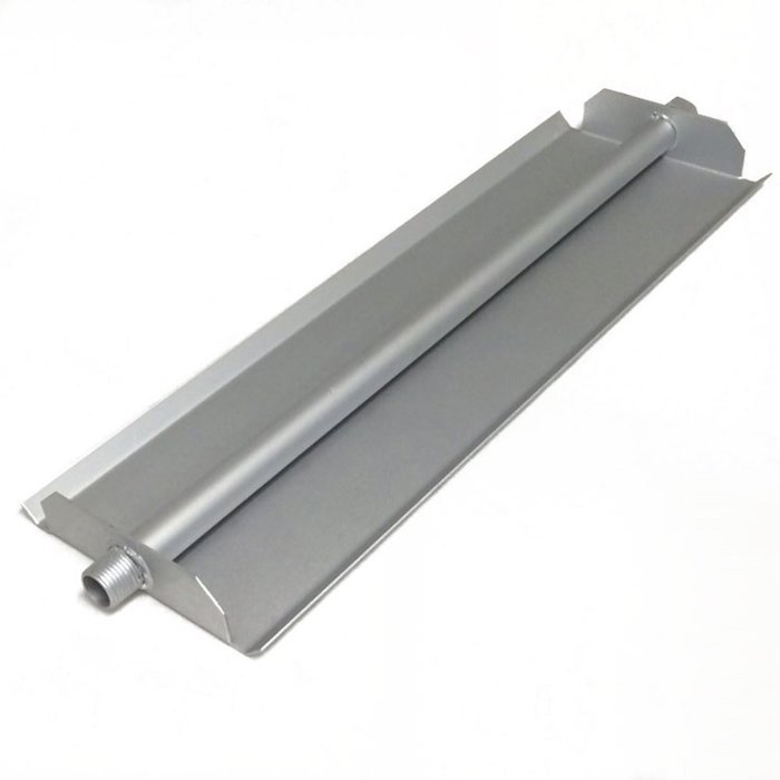 Dreffco Vented Linear Burner for Fireplace or Fire Pit (Stainless Steel, 18")