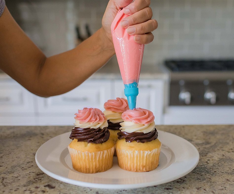 Internet&rsquo;s Best Stainless Steel Cupcake Decorating Tips Set | 12 Decorating Tips | Icing Frosting Dessert Cupcake... N6