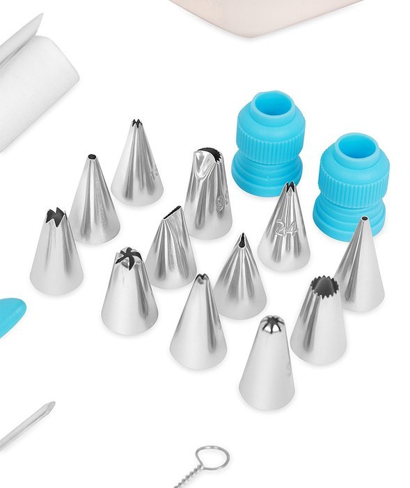 Internet&rsquo;s Best Stainless Steel Cupcake Decorating Tips Set | 12 Decorating Tips | Icing Frosting Dessert Cupcake... N7