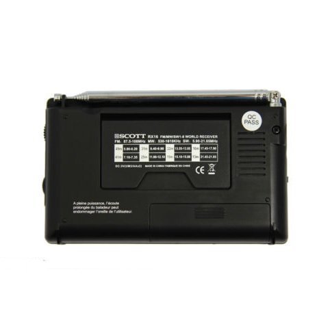 SCOTT RX16 AM/FM SW 1-8 World Band Receiver