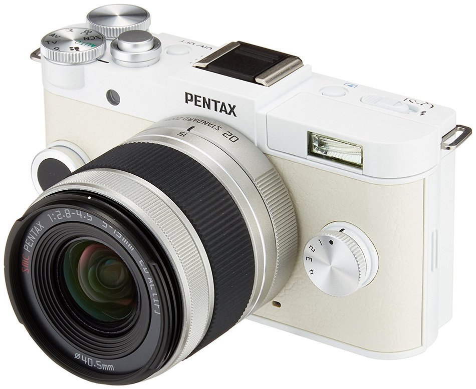 Pentax single-lens camera (Pure White) double zoom kit regular color PENTAX Q-S1