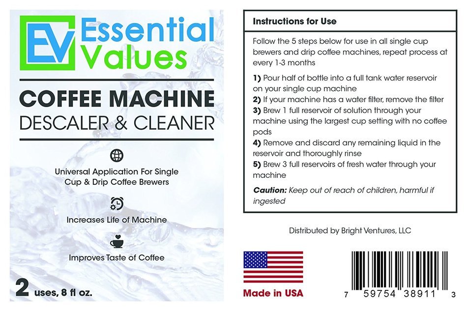 Keurig Descaler (2 PACK), Universal Descaling Solution For Keurig, Delonghi, Nespresso And All Single Use, Coffee...