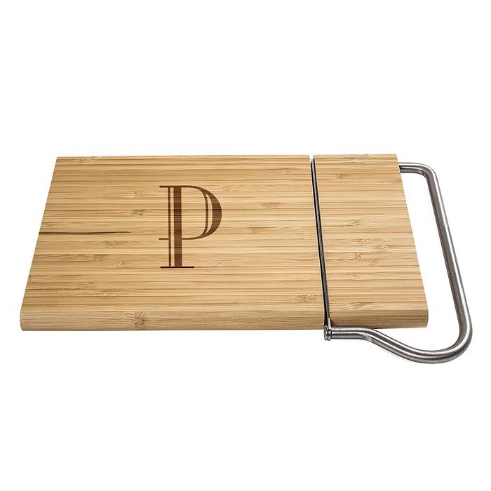 Cathy's Concepts Personalized Bamboo Cheese Slicer, Letter A N69