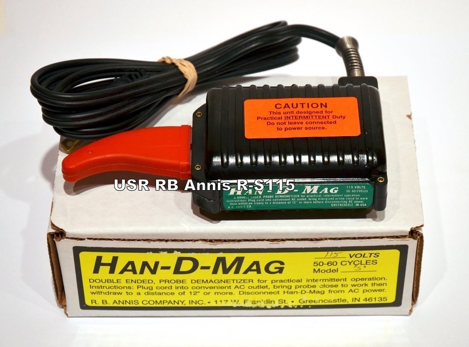RB Annis 115-S (Short) Han-D-Mag 2 1/4 Inch 115 V Demagnetizer-by Annis