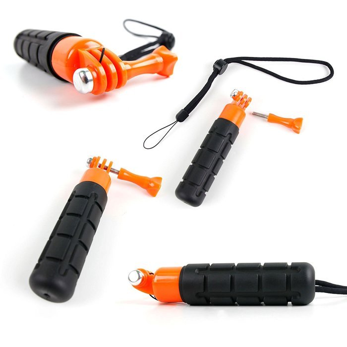 DURAGADGET Limited Edition, Waterproof Hand Grip Pole / Monopod with Wrist Strap in Black & Yellow - Compatible... N66