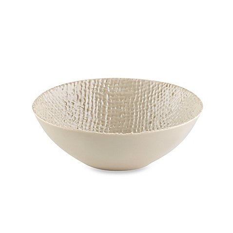 Organic 3D Texture Melamine Salad Bowl in Clay
