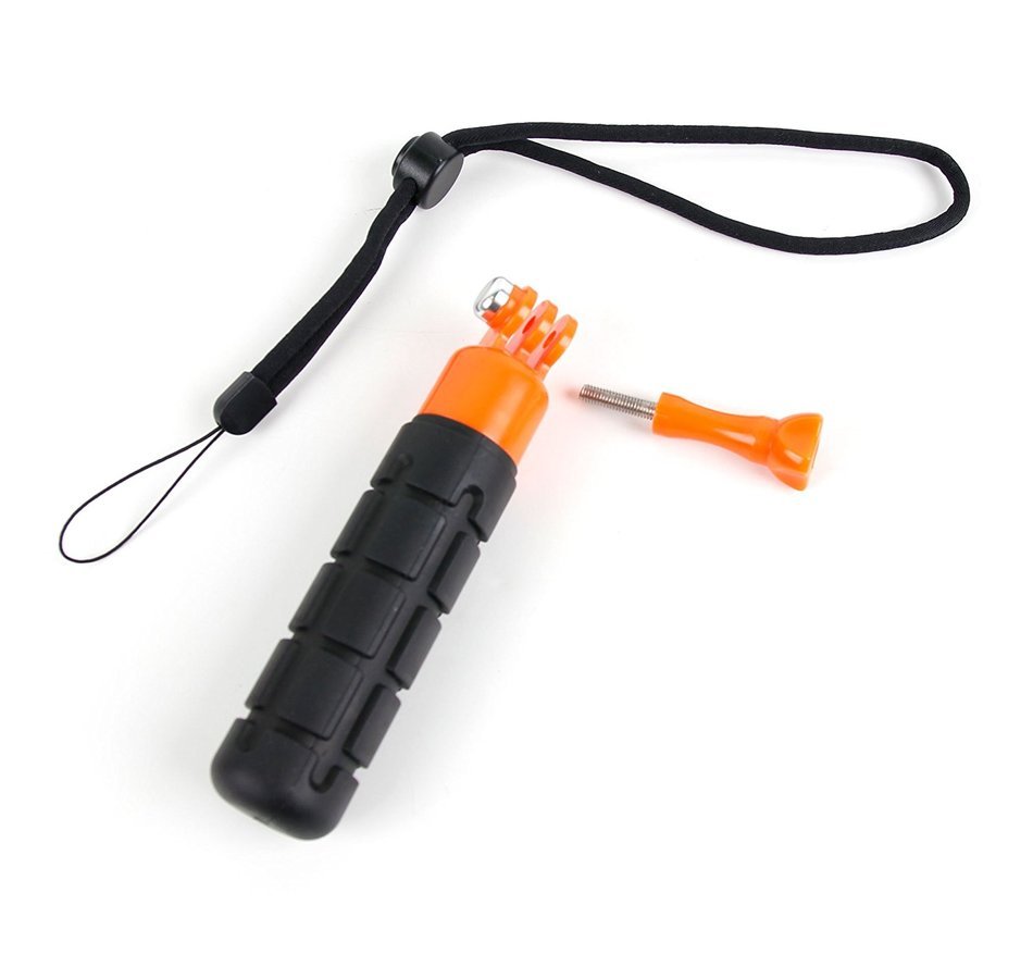 DURAGADGET Limited Edition, Waterproof Hand Grip Pole / Monopod with Wrist Strap in Black & Yellow - Compatible... N68