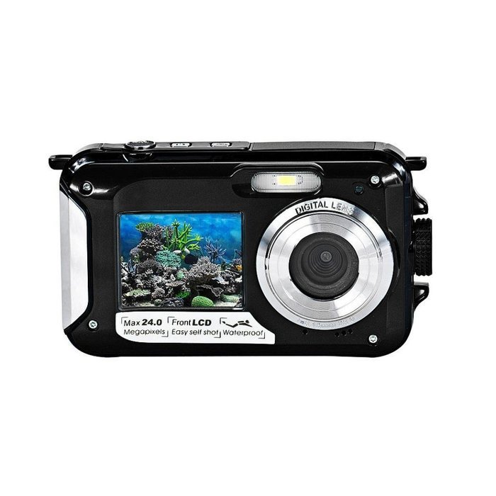 ODGear Double Screen Waterproof Camera 24MP 16x Digital Zoom Dive Camera N18