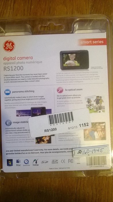 GE RS1200 12.1MP Digital Camera N2