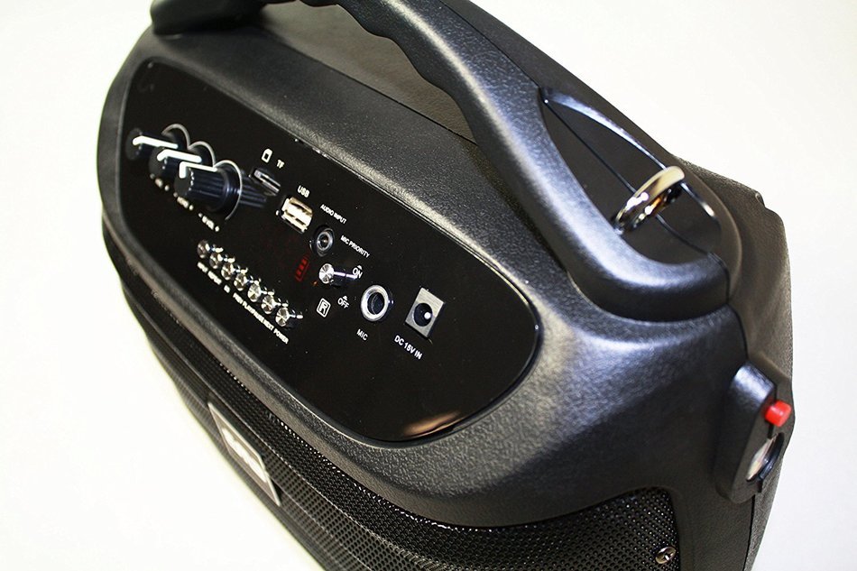 EMB PKX5BT 300W Portable Professional Rechargeable Boom Box Speaker - BLACK N6