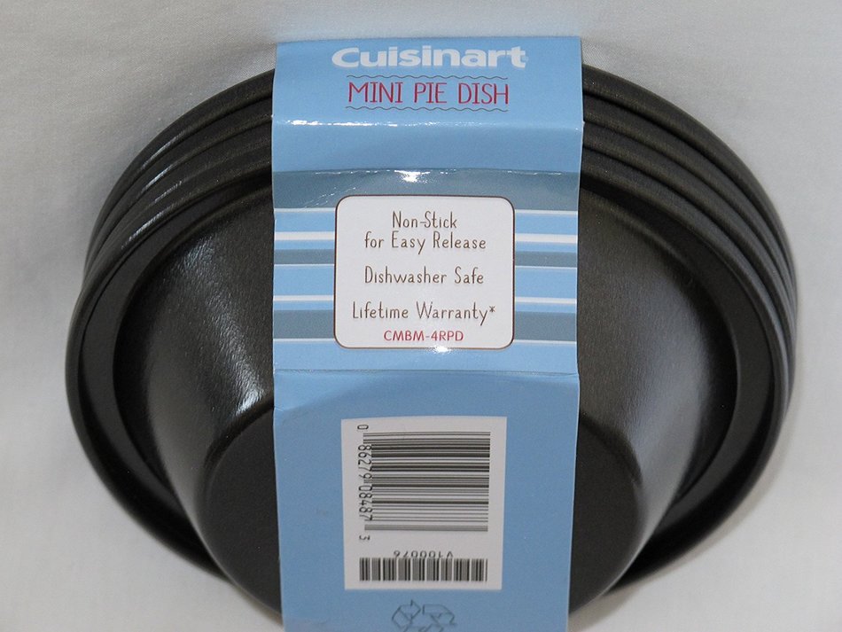 Cuisinart 4 Piece Round Dish Set, Mini, Steel Gray