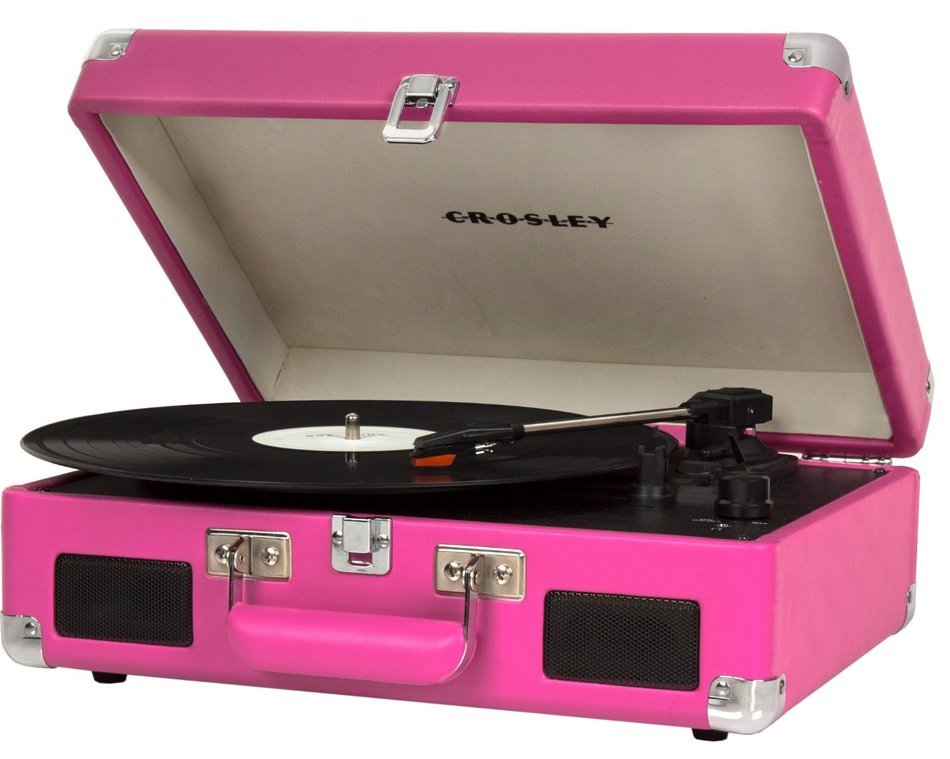 Crosley CR8005C-NV Cruiser II Portable Battery Powered 3-Speed Turntable, Navy N7