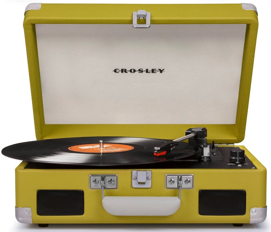 Crosley CR8005C-NV Cruiser II Portable Battery Powered 3-Speed Turntable, Navy N8