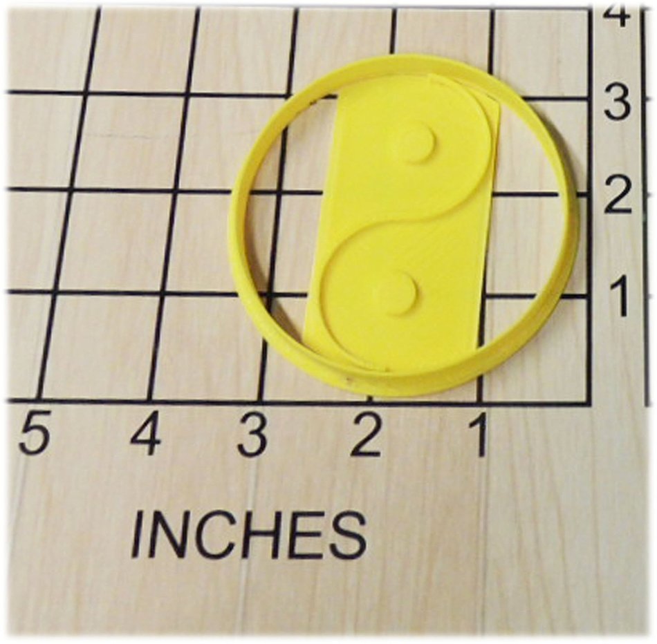 Yin Yang Shaped Fondant Cookie Cutter and Stamp #1166