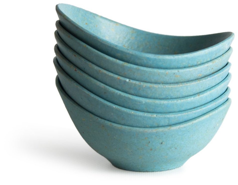 Architec Purelast Pinch of Condiment Cups, 6-Piece, Blue