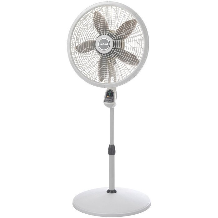 Lasko ENERGY EFFICIENT 18" Pedestal Floor Fan with 3 Speeds, Adjustable Height and Widespread Oscillation