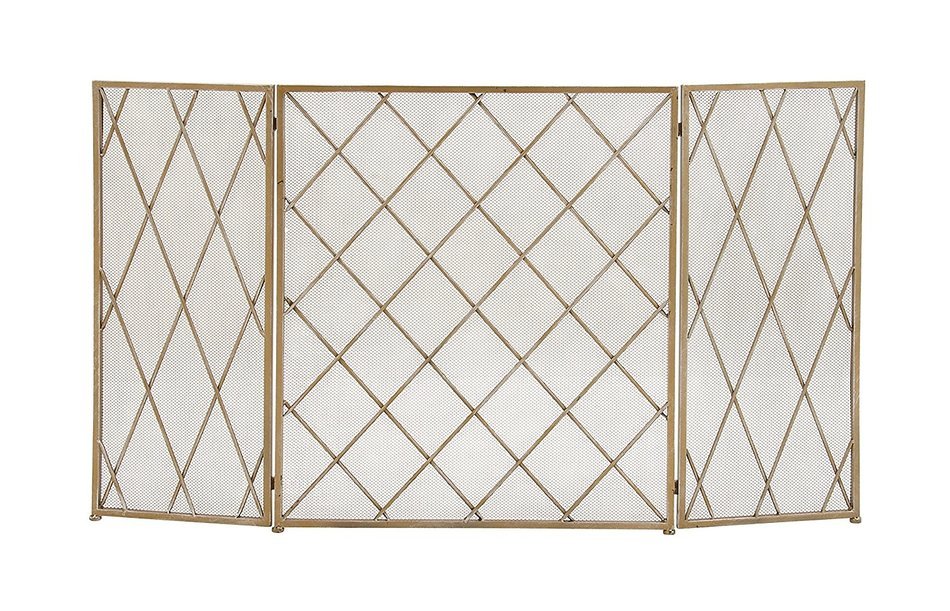 Deco 79 50364 Striking Metal Fire Screen, 52" W x 31" H