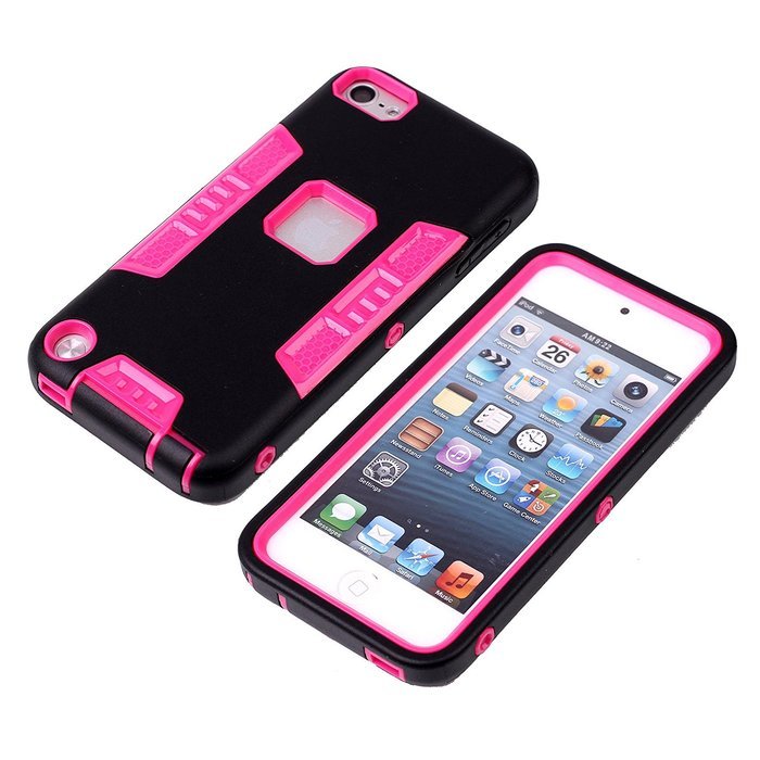 iTouch 5,iPod Touch 6 Case,XRPow 3in1 Heavy Duty Protection Hybrid High Impact Armor Case... N2