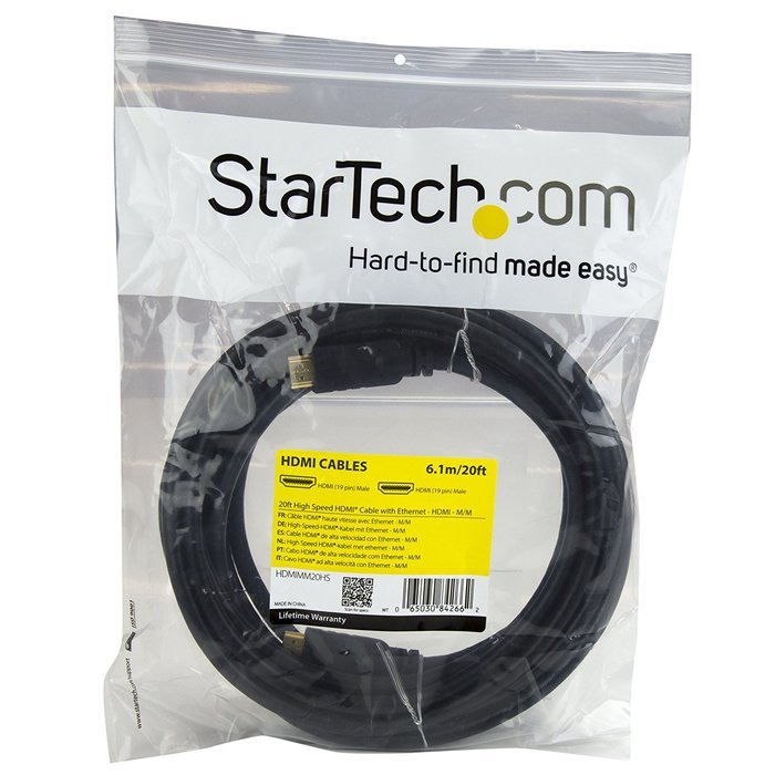 StarTech.com 25 ft Flat High Speed HDMI Cable with Ethernet - Ultra HD 4k x 2k HDMI Cable - HDMI to HDMI M/M -... N13