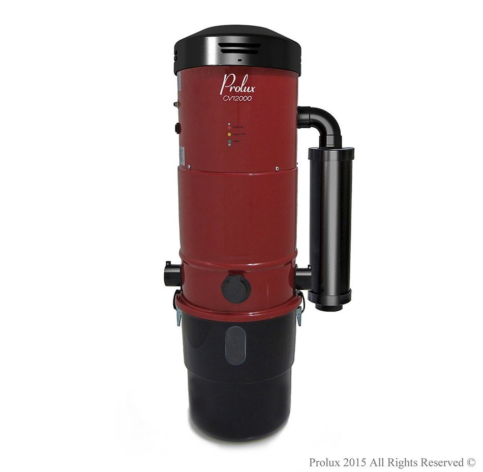 Prolux CV12000 Central Vacuum Unit System with Electric Hose Power Nozzle Kit and 25 Year Warranty N3