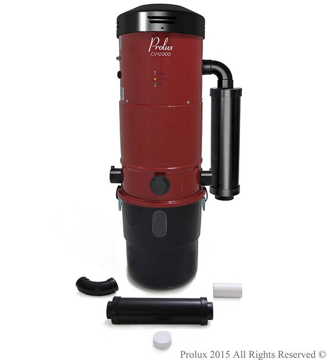 Prolux CV12000 Central Vacuum Unit System with Electric Hose Power Nozzle Kit and 25 Year Warranty N4